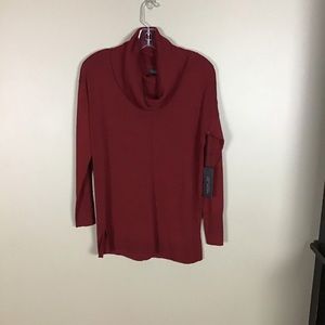 Rachael Zoe, Sz S, Burgundy Wool cowl neck tunic